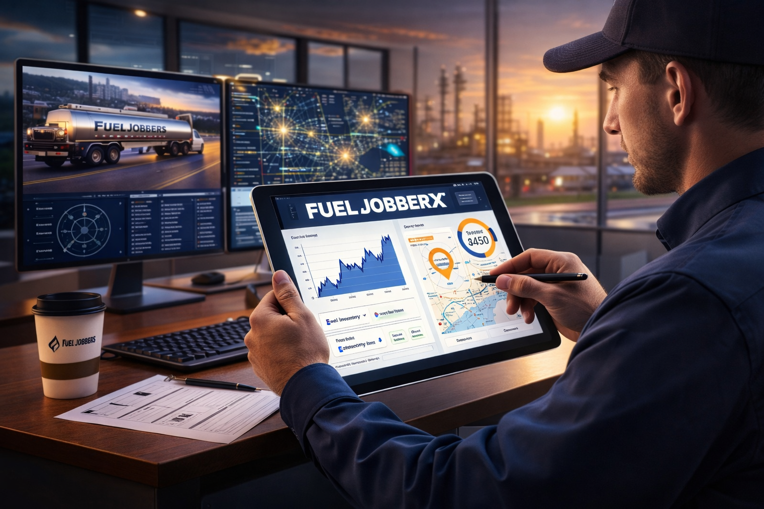 Fuel driver using tablet